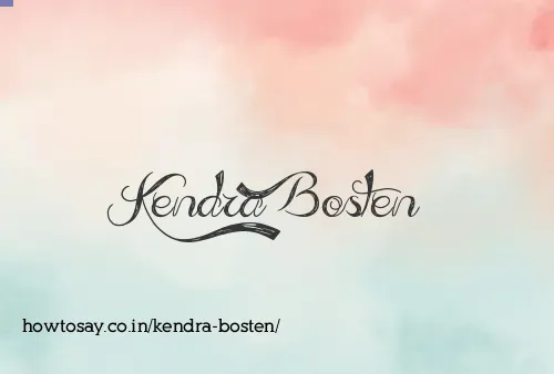 Kendra Bosten