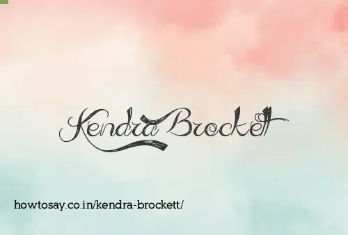 Kendra Brockett