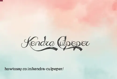 Kendra Culpeper