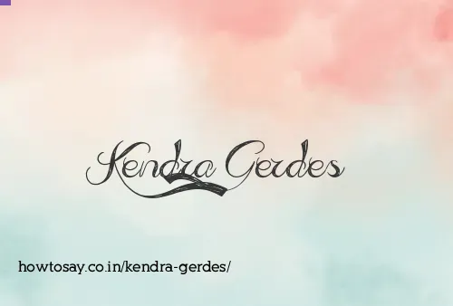 Kendra Gerdes