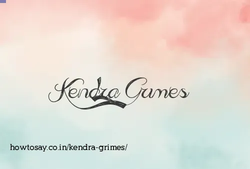 Kendra Grimes