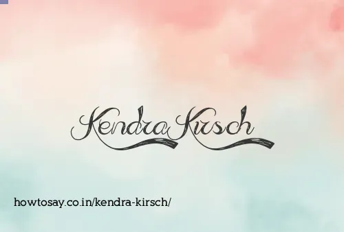 Kendra Kirsch