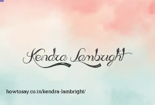 Kendra Lambright