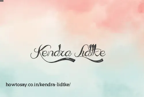 Kendra Lidtke