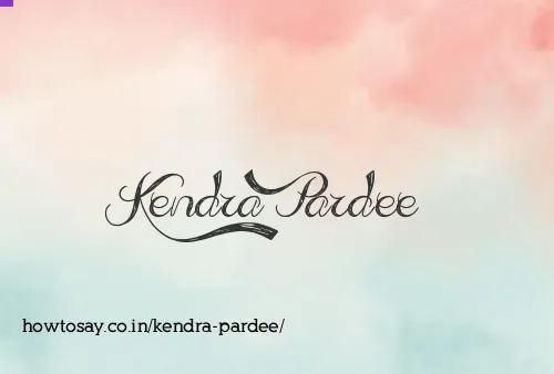 Kendra Pardee