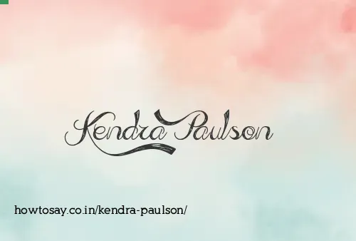 Kendra Paulson
