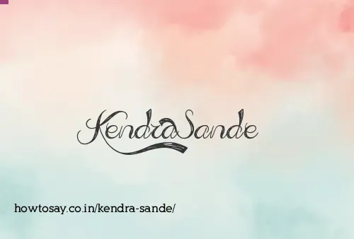 Kendra Sande
