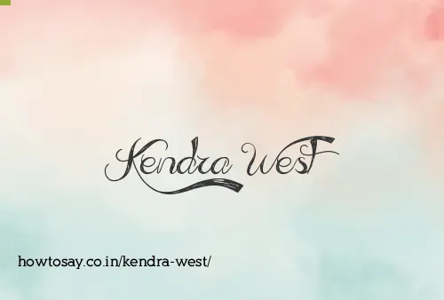 Kendra West