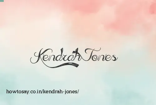 Kendrah Jones