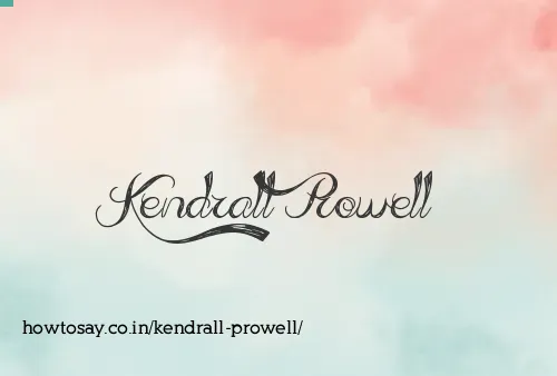Kendrall Prowell