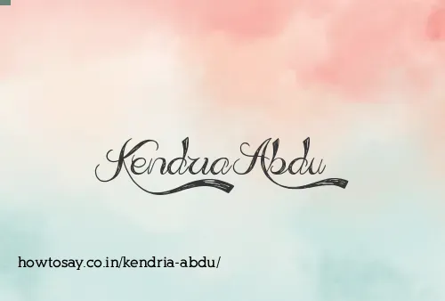 Kendria Abdu
