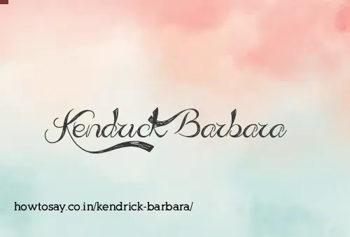 Kendrick Barbara