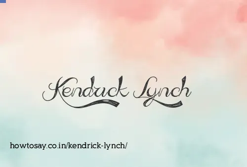 Kendrick Lynch