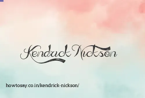 Kendrick Nickson