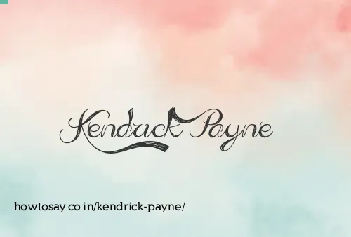 Kendrick Payne