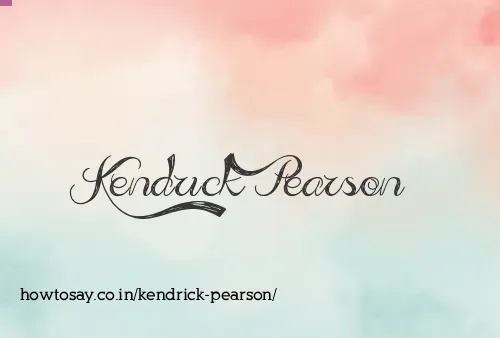Kendrick Pearson