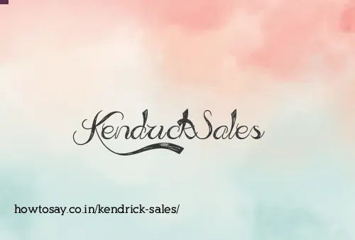 Kendrick Sales