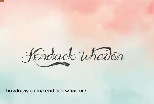 Kendrick Wharton
