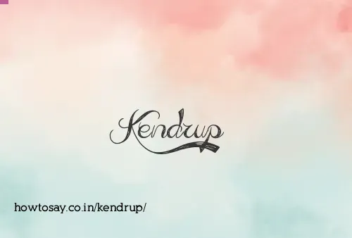 Kendrup