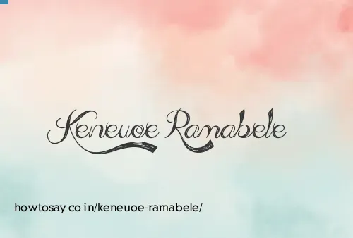 Keneuoe Ramabele