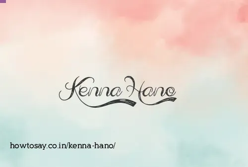 Kenna Hano