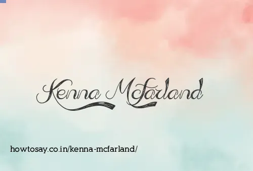 Kenna Mcfarland