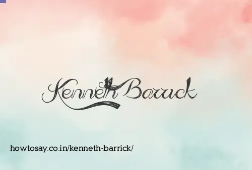 Kenneth Barrick