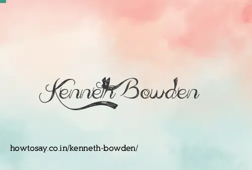 Kenneth Bowden