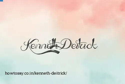 Kenneth Deitrick