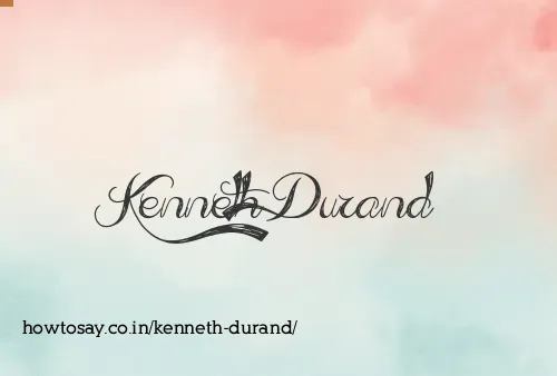 Kenneth Durand