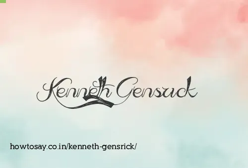 Kenneth Gensrick