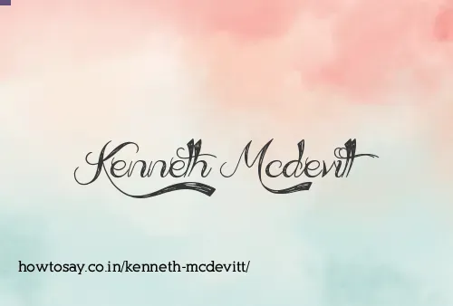 Kenneth Mcdevitt