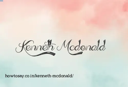Kenneth Mcdonald