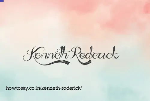 Kenneth Roderick