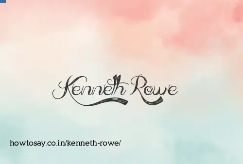 Kenneth Rowe