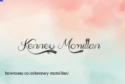 Kenney Mcmillan
