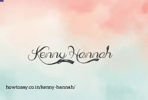 Kenny Hannah