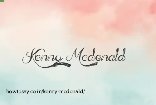 Kenny Mcdonald