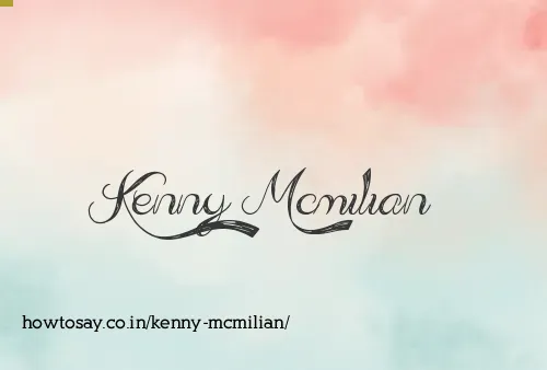 Kenny Mcmilian