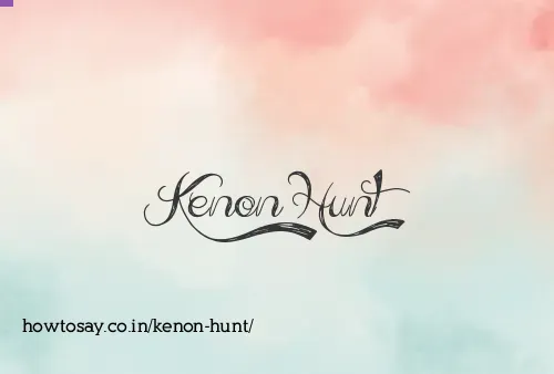 Kenon Hunt
