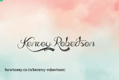 Kenroy Robertson