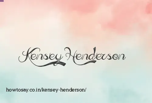 Kensey Henderson