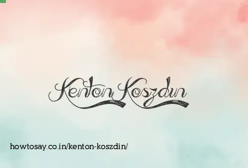 Kenton Koszdin