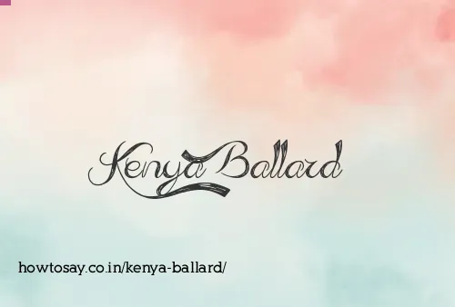 Kenya Ballard