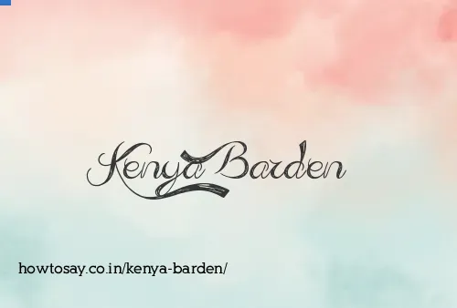 Kenya Barden