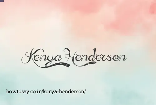 Kenya Henderson