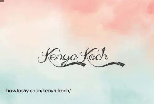 Kenya Koch