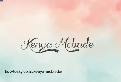 Kenya Mcbride