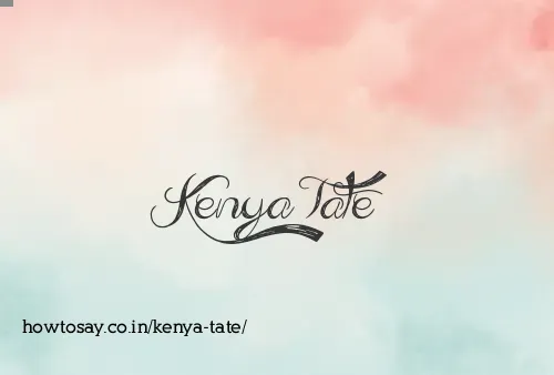 Kenya Tate