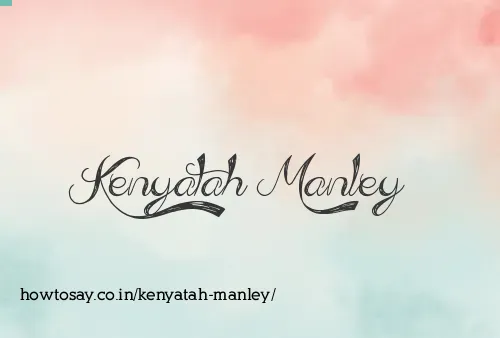 Kenyatah Manley